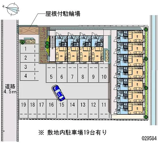 ★手数料０円★あま市七宝町桂　月極駐車場（LP）